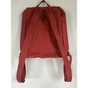 Longchamp Leather Le Foulonne Backpack Orange/red Leather Vintage Rare Longchamp | Bags | Longchamp Leather Le Foulonne Backpack  main image 2